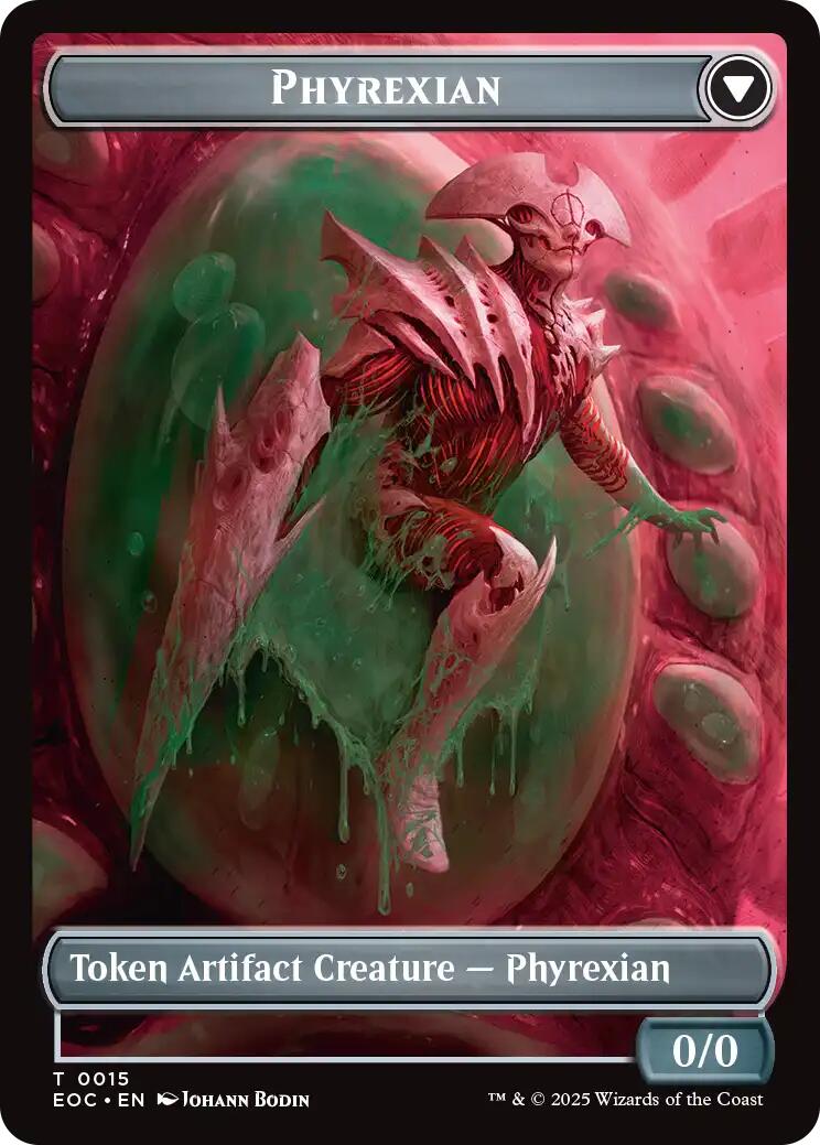 Incubator // Phyrexian Double-Sided Token [Edge of Eternities Commander Tokens] | Clutch Gaming