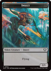Insect // Elemental (0007) Double-Sided Token [Edge of Eternities Commander Tokens] | Clutch Gaming