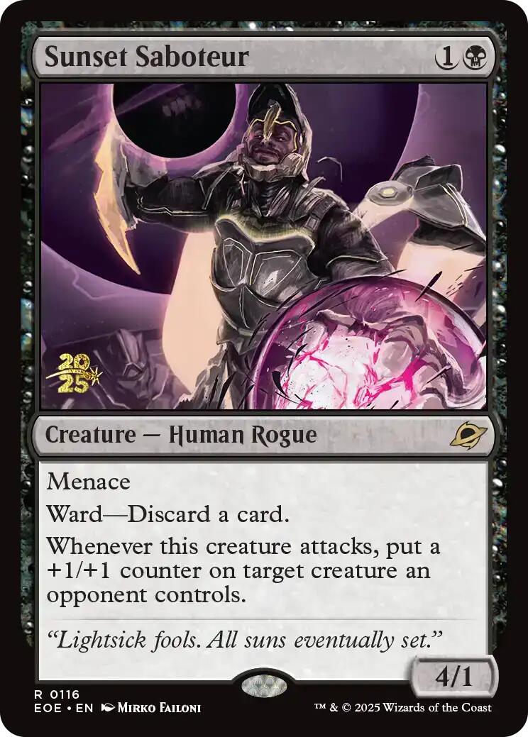 Sunset Saboteur [Edge of Eternities Prerelease Promos] | Clutch Gaming