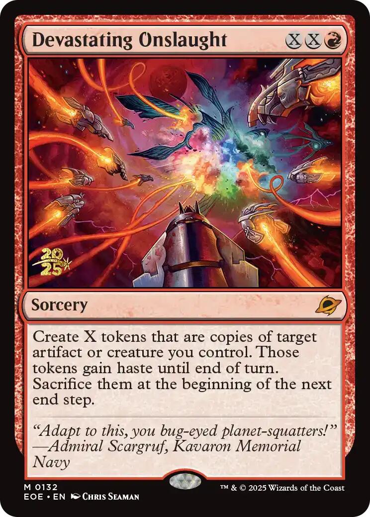 Devastating Onslaught [Edge of Eternities Prerelease Promos] | Clutch Gaming