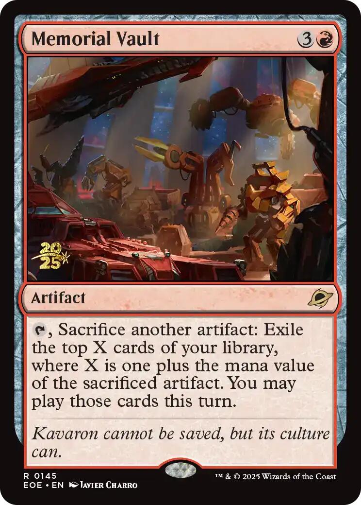 Memorial Vault [Edge of Eternities Prerelease Promos] | Clutch Gaming