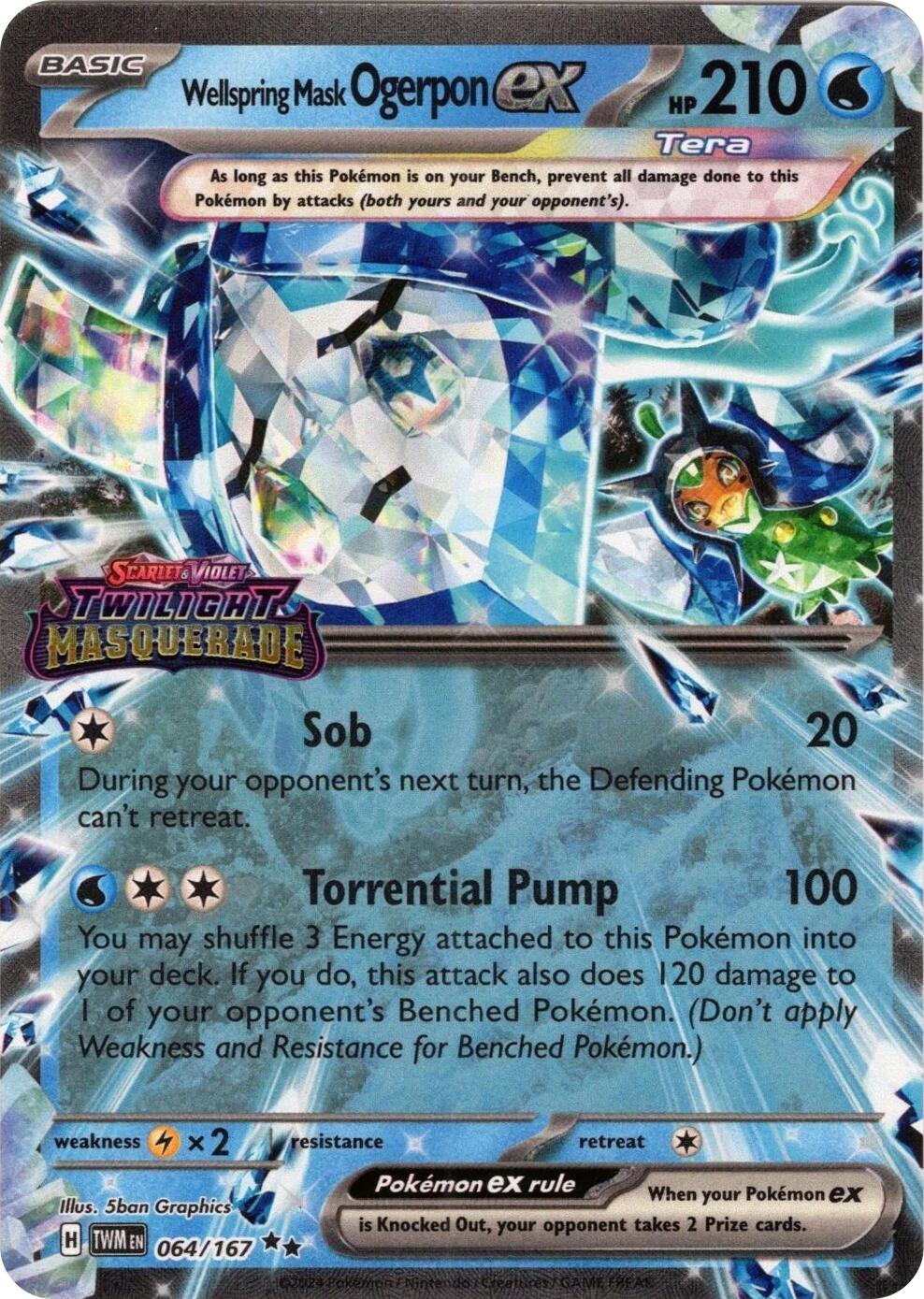Wellspring Mask Ogerpon ex (064/167) (Stamped) [Miscellaneous Cards] | Clutch Gaming