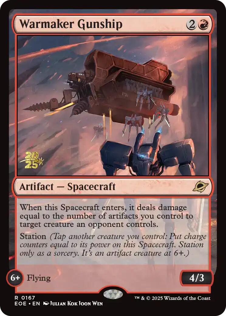 Warmaker Gunship [Edge of Eternities Prerelease Promos] | Clutch Gaming