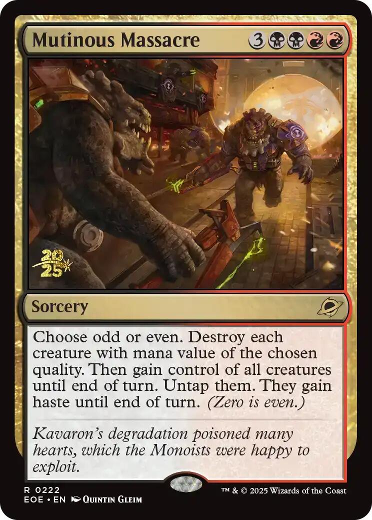 Mutinous Massacre [Edge of Eternities Prerelease Promos] | Clutch Gaming