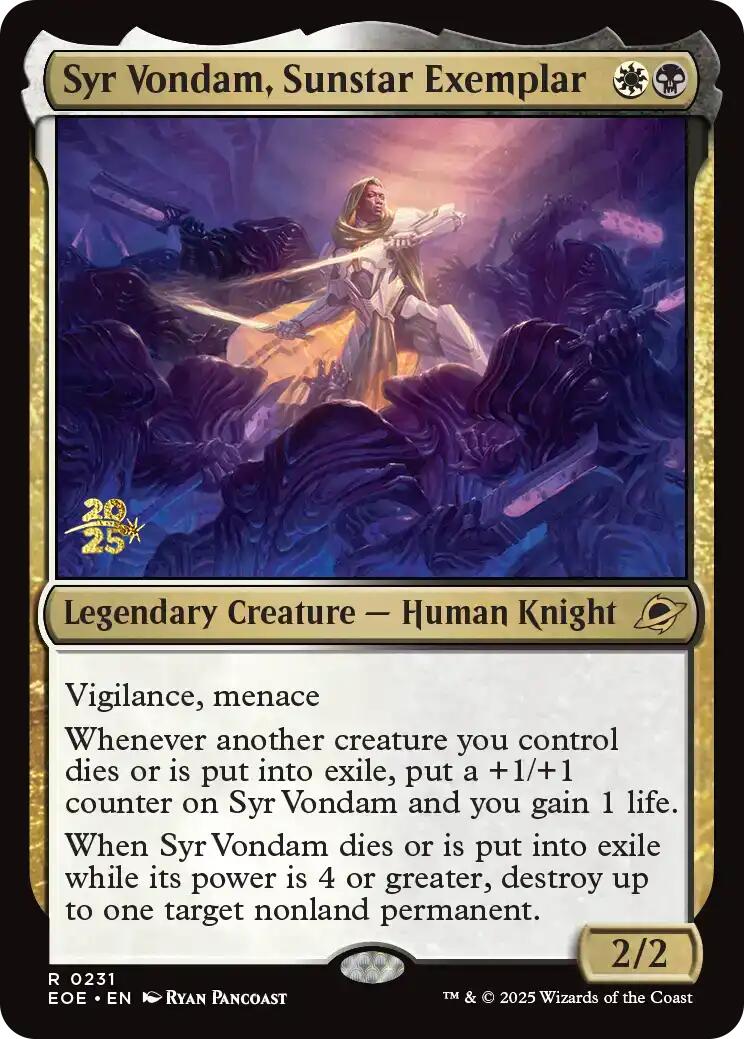 Syr Vondam, Sunstar Exemplar [Edge of Eternities Prerelease Promos] | Clutch Gaming