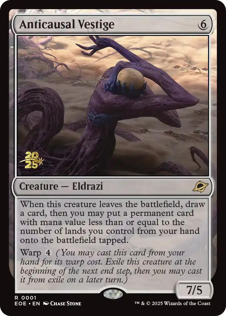 Anticausal Vestige [Edge of Eternities Prerelease Promos] | Clutch Gaming