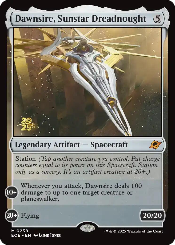 Dawnsire, Sunstar Dreadnought [Edge of Eternities Prerelease Promos] | Clutch Gaming