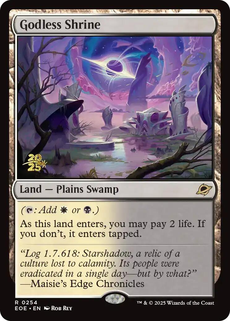 Godless Shrine [Edge of Eternities Prerelease Promos] | Clutch Gaming