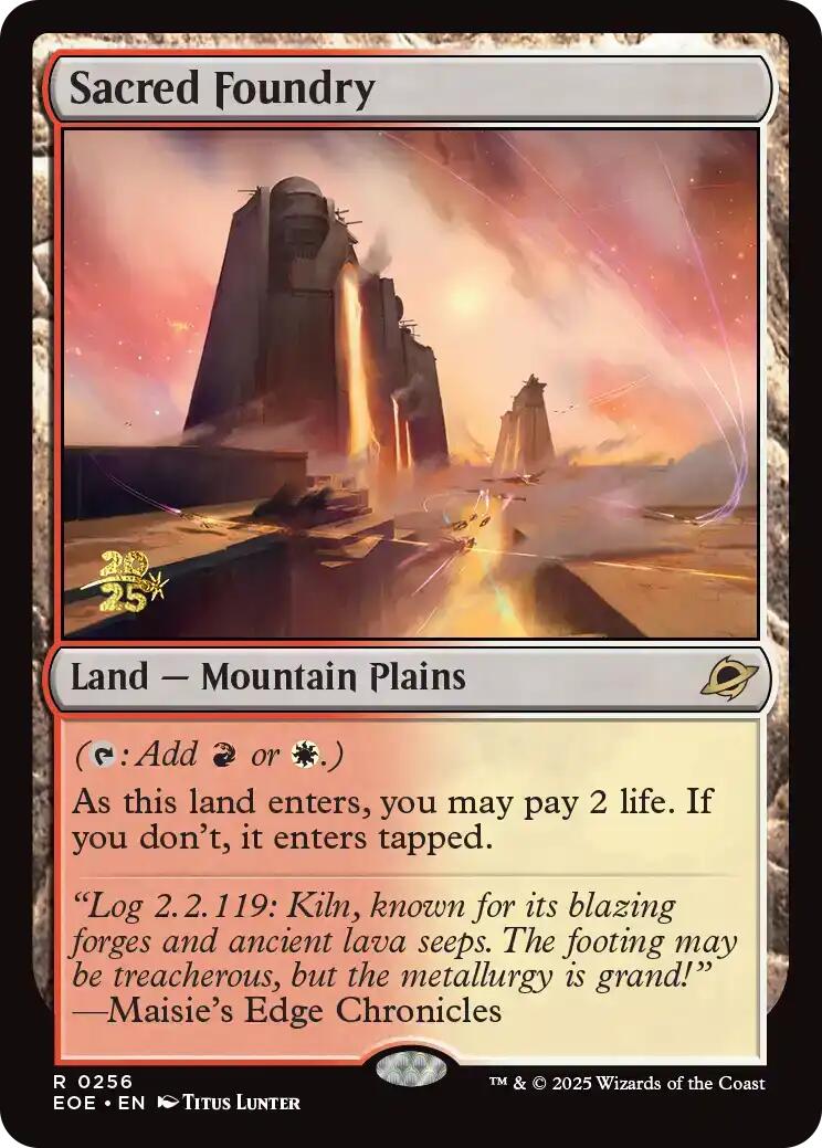 Sacred Foundry [Edge of Eternities Prerelease Promos] | Clutch Gaming