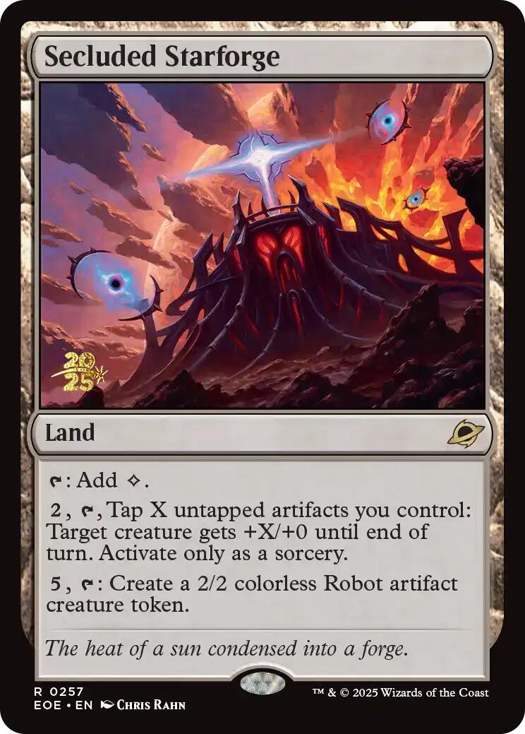Secluded Starforge [Edge of Eternities Prerelease Promos] | Clutch Gaming