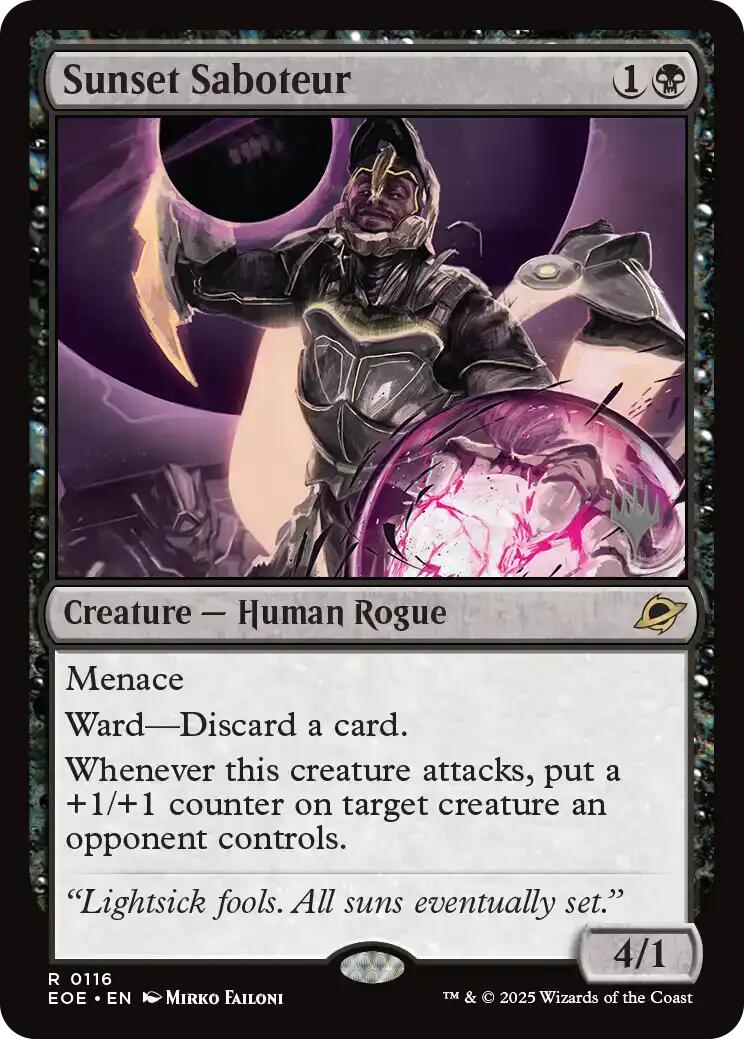 Sunset Saboteur [Edge of Eternities Promo Pack] | Clutch Gaming