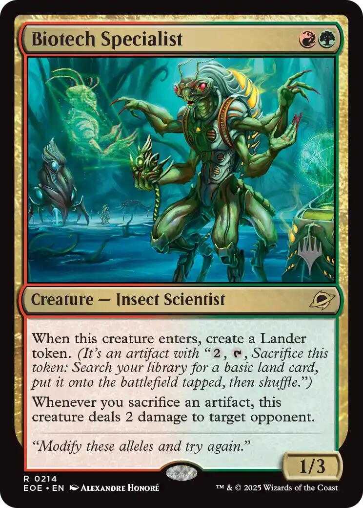 Biotech Specialist [Edge of Eternities Promo Pack] | Clutch Gaming