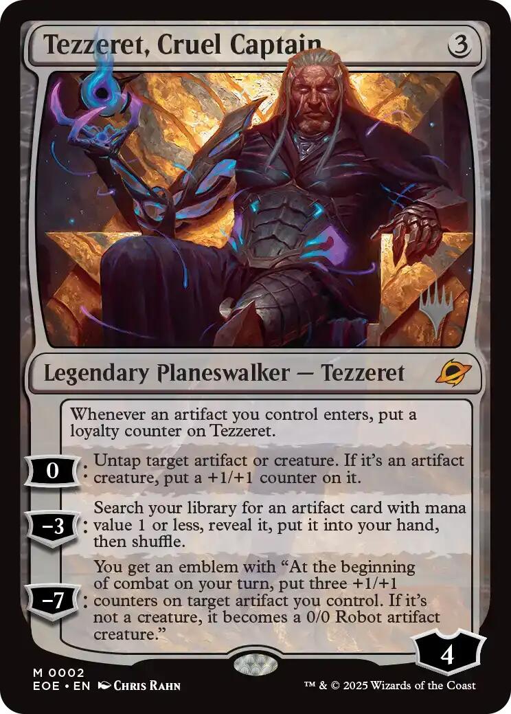 Tezzeret, Cruel Captain [Edge of Eternities Promo Pack] | Clutch Gaming