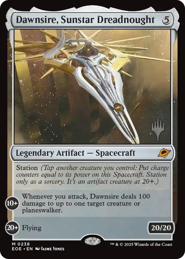 Dawnsire, Sunstar Dreadnought [Edge of Eternities Promo Pack] | Clutch Gaming