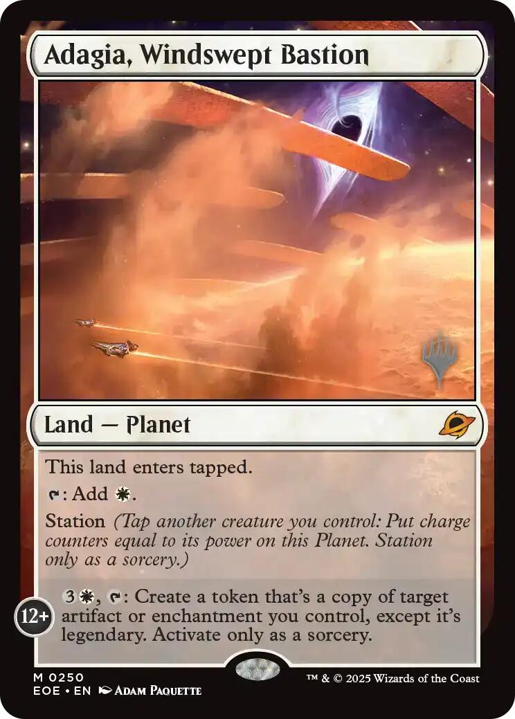 Adagia, Windswept Bastion [Edge of Eternities Promo Pack] | Clutch Gaming