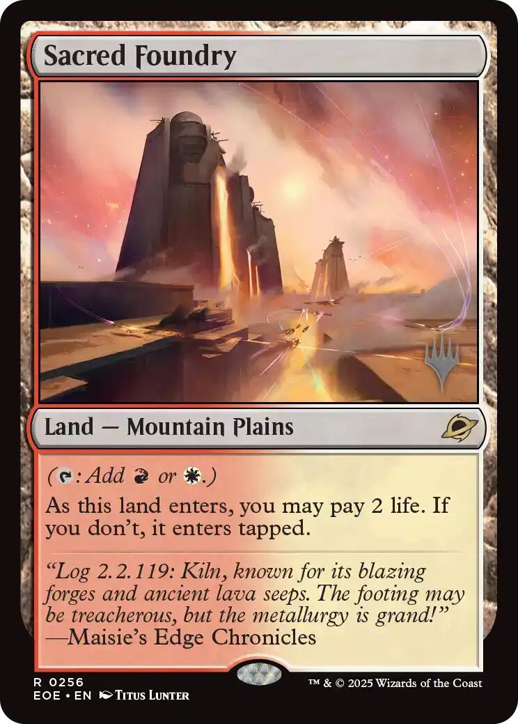 Sacred Foundry [Edge of Eternities Promo Pack] | Clutch Gaming