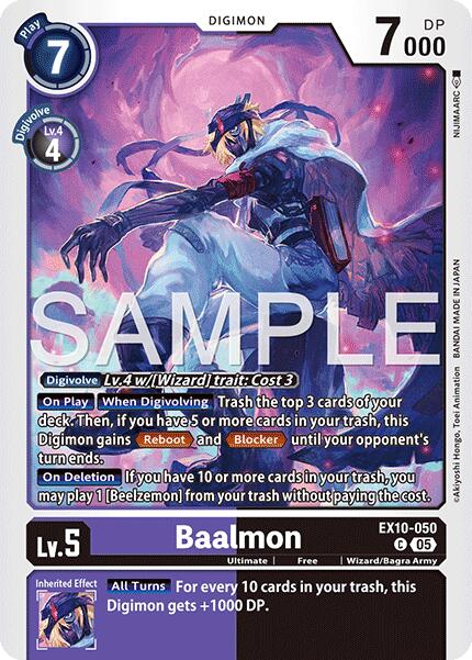 Baalmon [EX10-050] [Sinister Order] | Clutch Gaming
