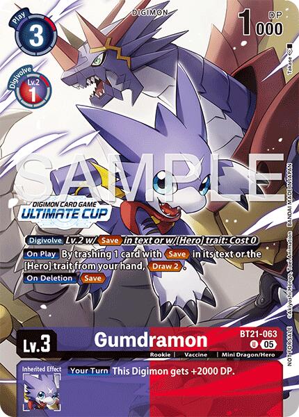 Gumdramon [BT21-063] (Ultimate Cup 25-26 Season 2) [World Convergence] | Clutch Gaming