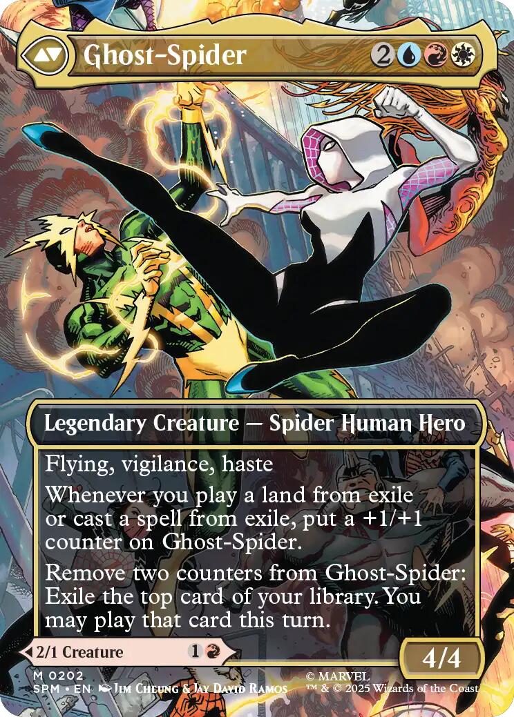 Gwen Stacy (0202) (Borderless) [Marvel's Spider-Man] | Clutch Gaming