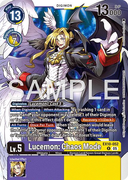 Lucemon: Chaos Mode [EX10-052] [Sinister Order] | Clutch Gaming
