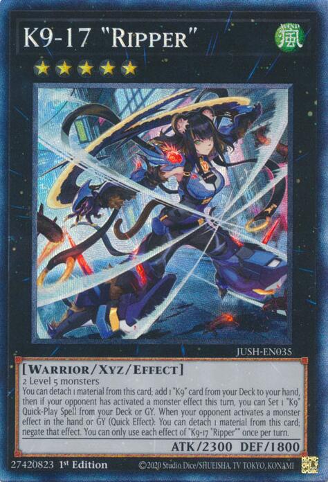 K9-17 "Ripper" (CR) [JUSH-EN035] Collector's Rare | Clutch Gaming