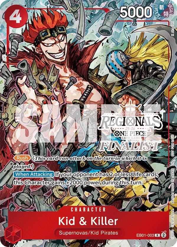 Kid & Killer (Offline Regional Finalist Card Set 2025 Vol.2) [One Piece Promotion Cards] | Clutch Gaming