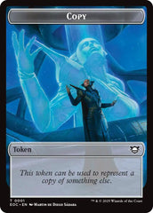 Copy // Golem (0012) Double-Sided Token [Edge of Eternities Commander Tokens] | Clutch Gaming