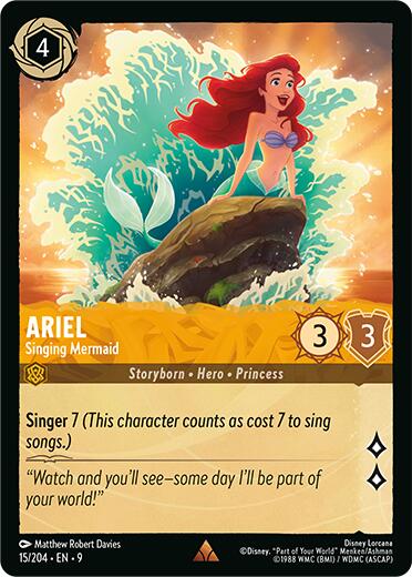 Ariel - Singing Mermaid (15/204) [Fabled] | Clutch Gaming