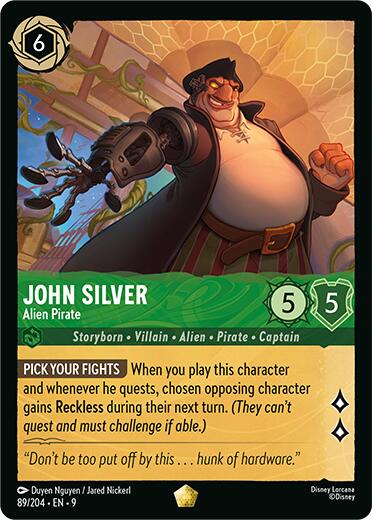 John Silver - Alien Pirate (89/204) [Fabled] | Clutch Gaming