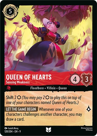Queen of Hearts - Sensing Weakness (120/204) [Fabled] | Clutch Gaming