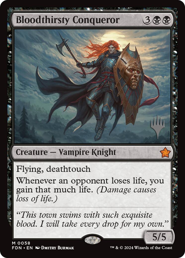 Bloodthirsty Conqueror (Promo Pack) [Foundations Promos] | Clutch Gaming