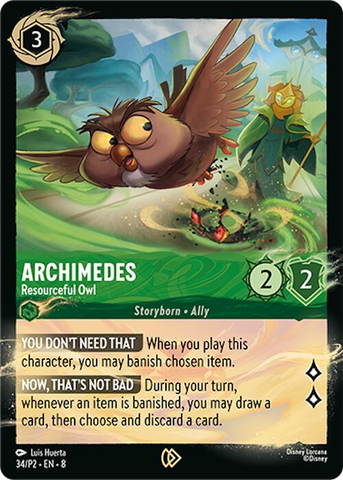 Archimedes - Resourceful Owl (34/P2) [Promo Cards] | Clutch Gaming