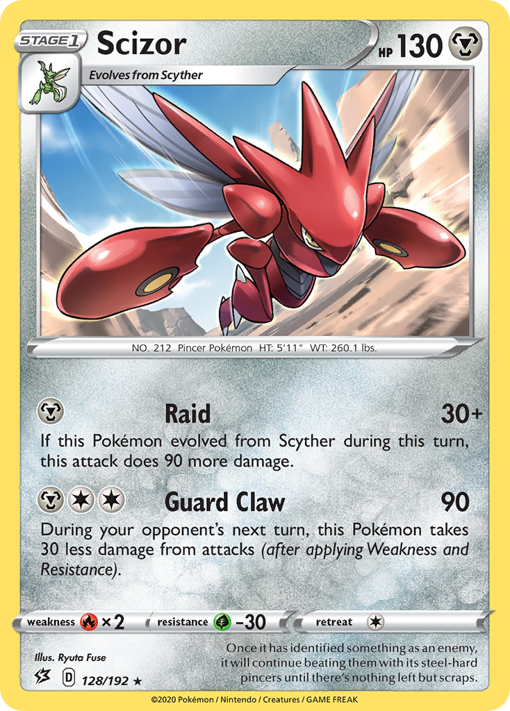 Scizor (128/192) [Sword & Shield: Rebel Clash] | Clutch Gaming