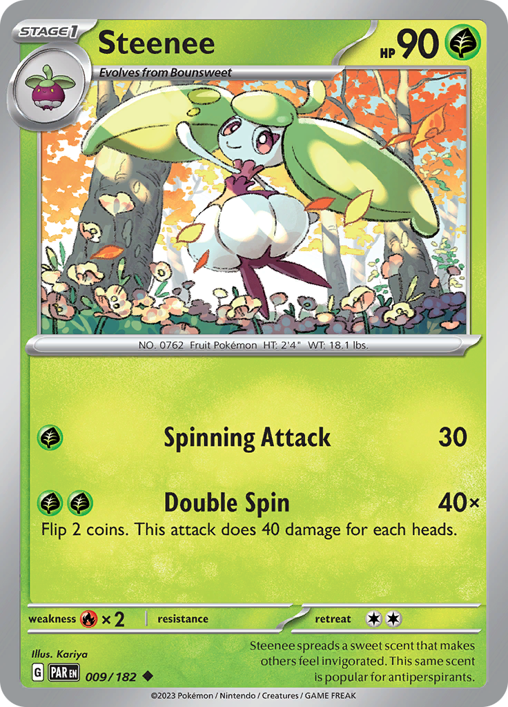 Steenee (009/182) [Scarlet & Violet: Paradox Rift] | Clutch Gaming