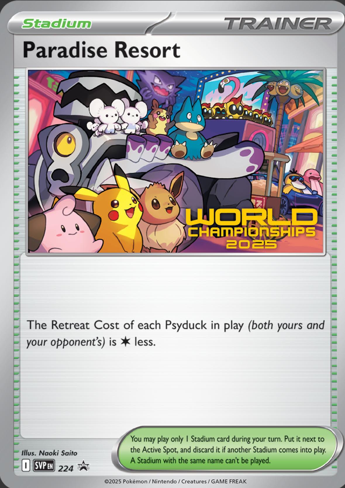 Paradise Resort (224) (World Championships 2025) [Scarlet & Violet: Black Star Promos] | Clutch Gaming