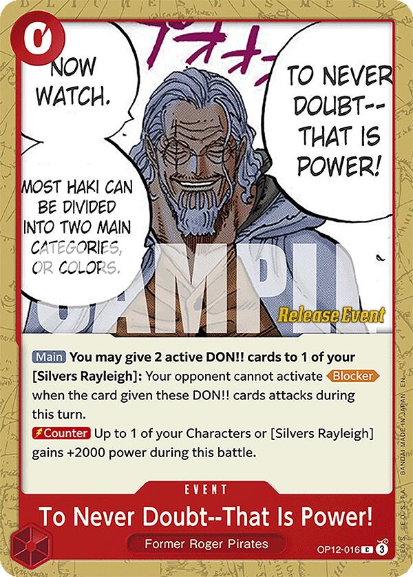 To Never Doubt--That Is Power! [Legacy of the Master Release Event Cards] | Clutch Gaming