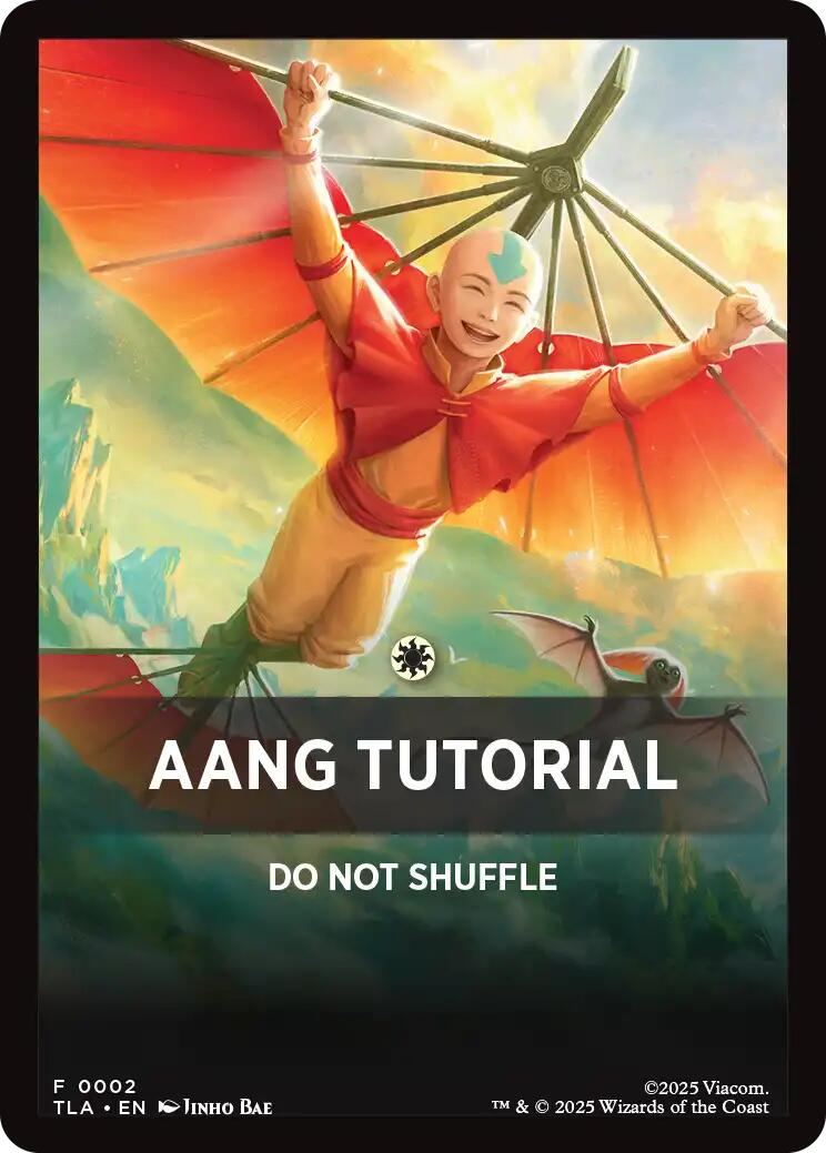 Aang Tutorial Theme Card [Avatar: The Last Airbender Tokens] | Clutch Gaming