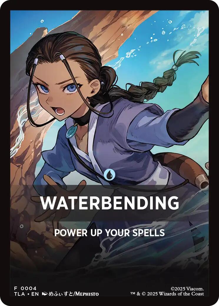 Waterbending Theme Card [Avatar: The Last Airbender Tokens] | Clutch Gaming