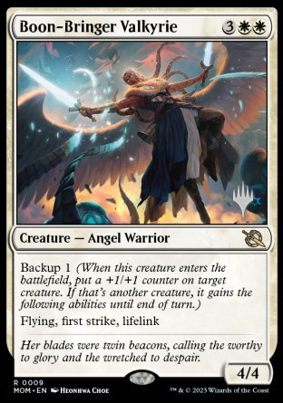 Boon-Bringer Valkyrie (Promo Pack) [March of the Machine Promos] | Clutch Gaming