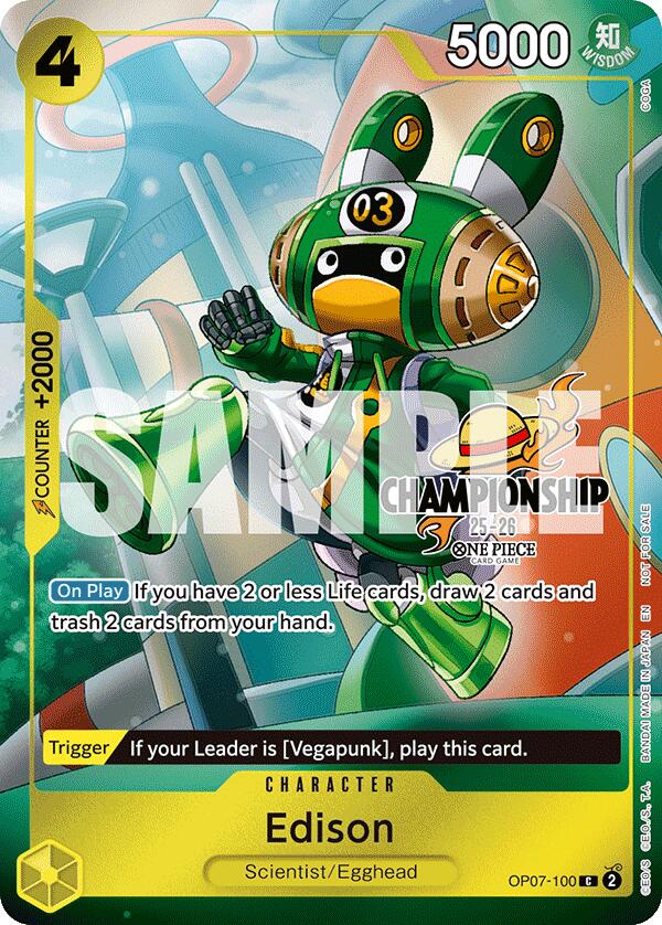 Edison (CS 25-26 Celebration Pack) [One Piece Promotion Cards] | Clutch Gaming
