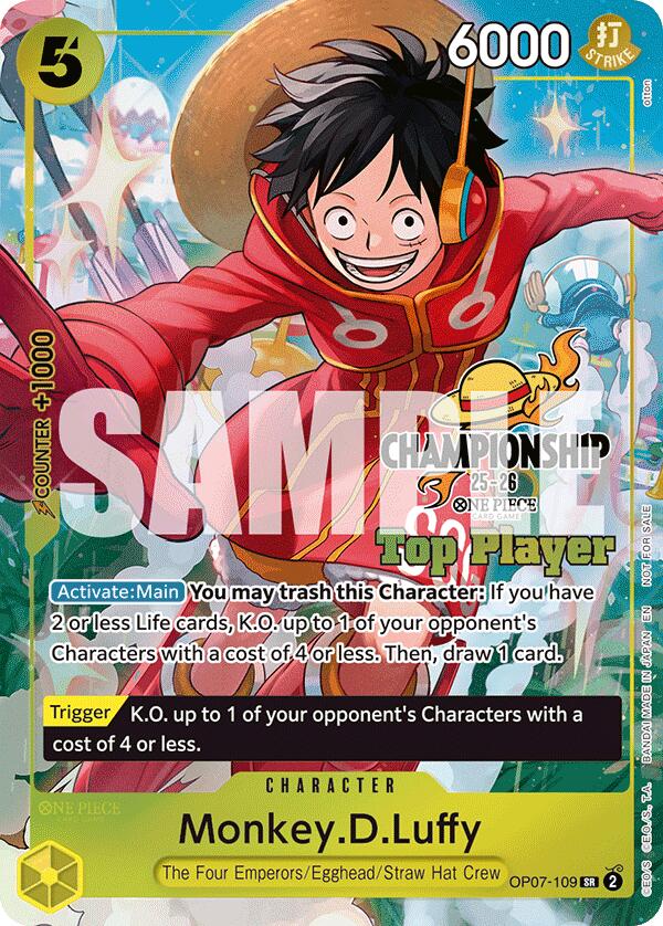 Monkey.D.Luffy (CS 25-26 Top Player Pack) [One Piece Promotion Cards] | Clutch Gaming