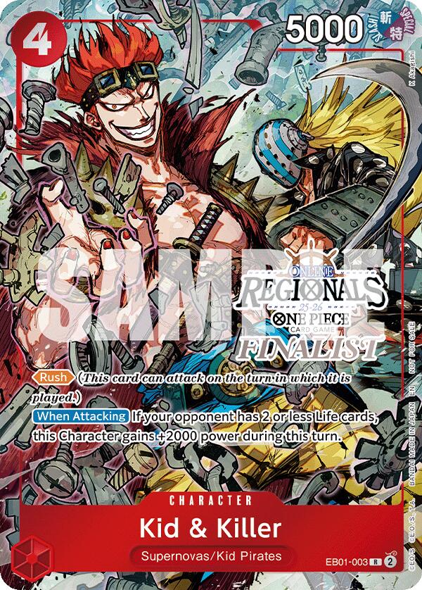 Kid & Killer (Online Regional Finalist Card Set 2025 Vol.2) [One Piece Promotion Cards] | Clutch Gaming