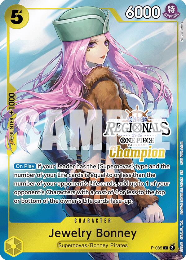 Jewelry Bonney (Online Regional Champion Card Set 2025 Vol.2) [One Piece Promotion Cards] | Clutch Gaming