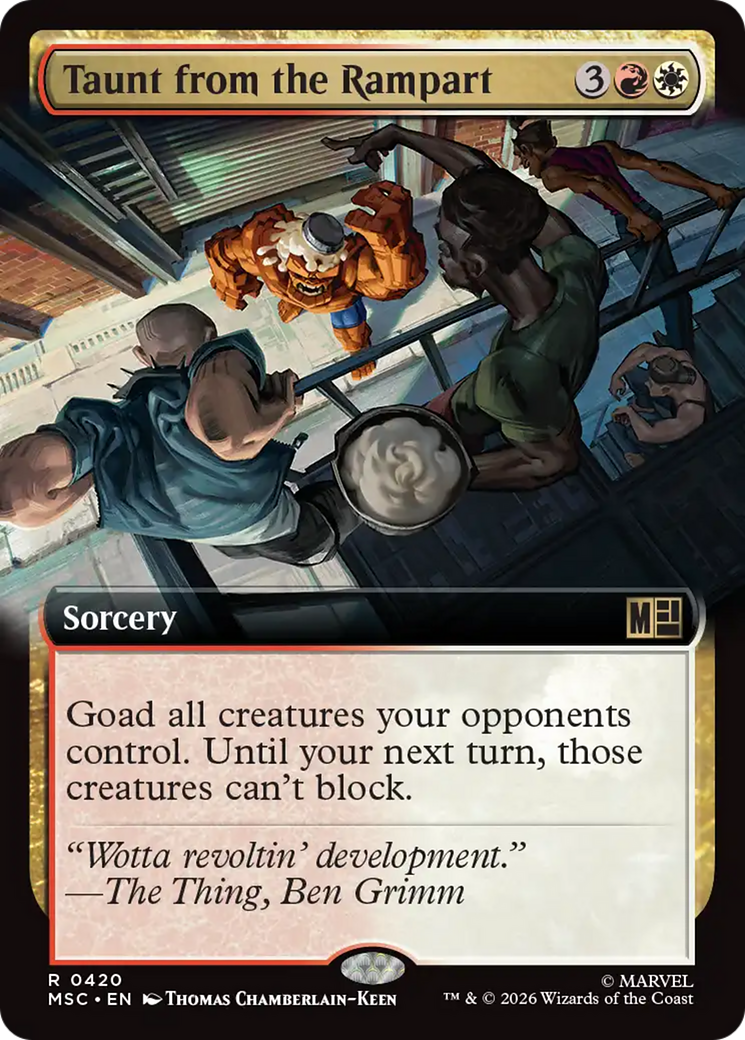 Taunt from the Rampart (Extended Art) [Marvel Super Heroes Commander] | Clutch Gaming