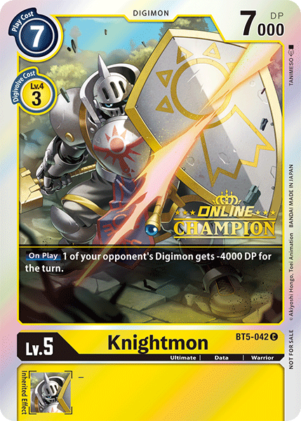 Knightmon [BT5-042] (Online Champion) [Battle of Omni Promos] | Clutch Gaming