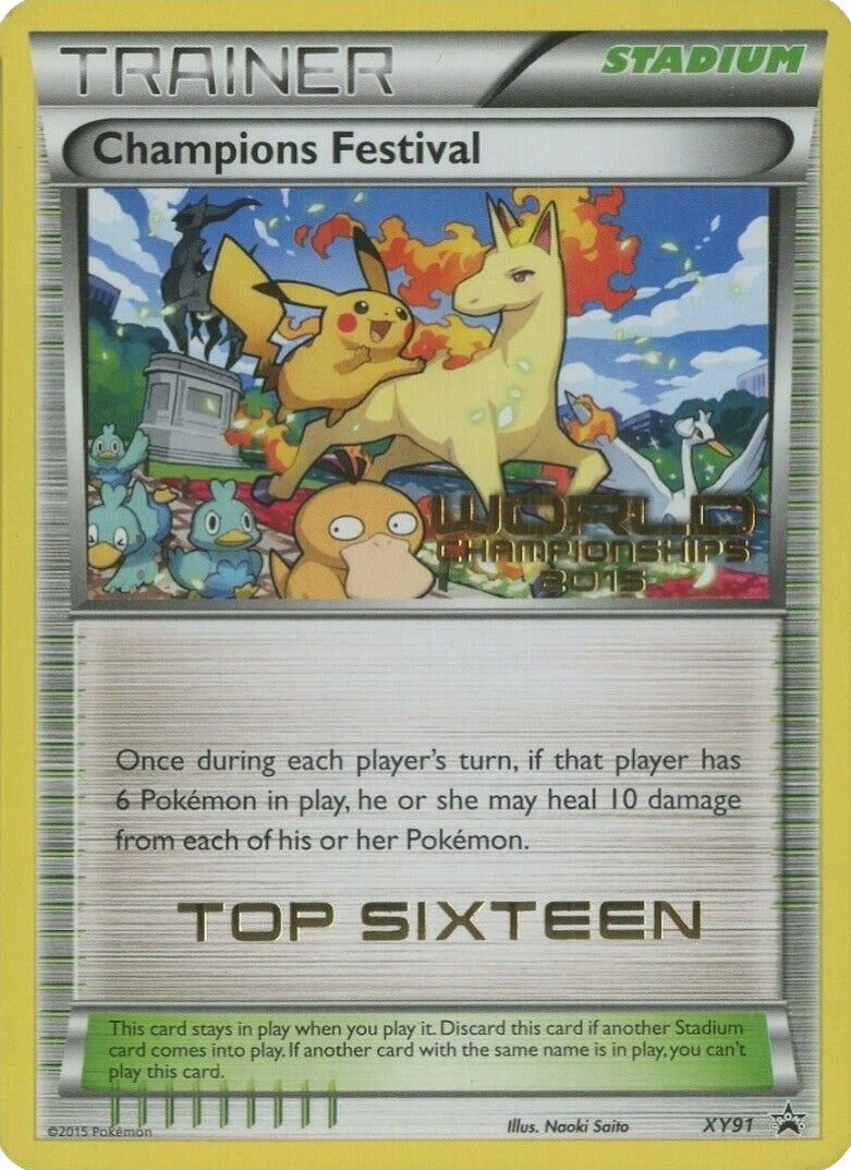 Champions Festival (XY91) (2015 Top Sixteen) [XY: Black Star Promos] | Clutch Gaming