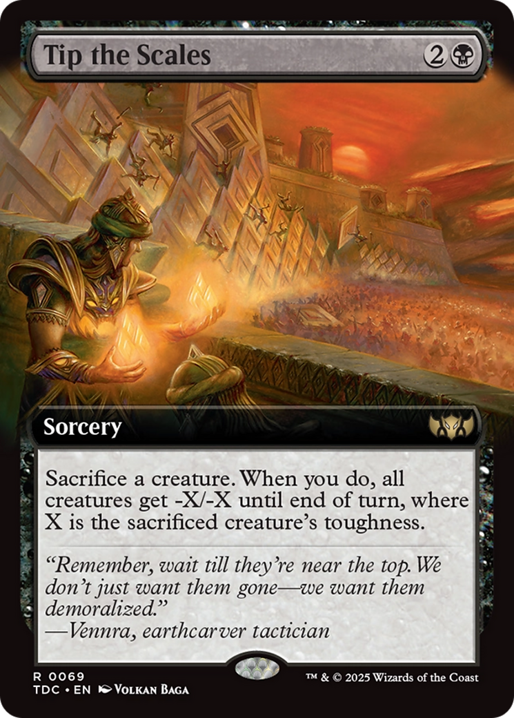 Tip the Scales (Extended Art) [Tarkir: Dragonstorm Commander] | Clutch Gaming
