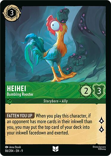 Heihei - Bumbling Rooster (86/204) [Fabled] | Clutch Gaming