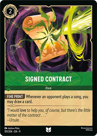 Signed Contract (101/204) [Fabled] | Clutch Gaming