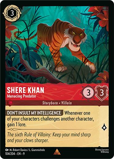 Shere Khan - Menacing Predator (104/204) [Fabled] | Clutch Gaming